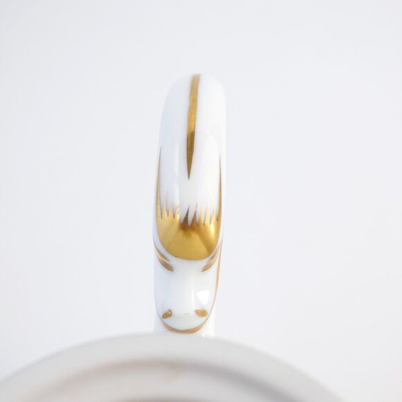 HEREND Queen Victoria Individual Coffee Pot With Bunny Final 3412, Ear chip,RARE - Picture 13 of 16